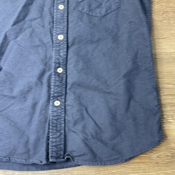American Eagle Men’s Navy Blue Short Sleeve Button Down Shirt, size Small - Picture 5 of 10